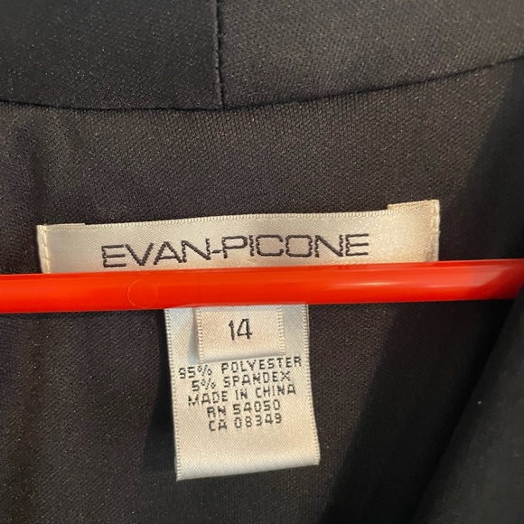 Evan-Picone Black Cocktail Dress size 14 - Picture 4 of 5